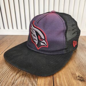 New Era Arizona Cardinals Trucker Snapback Hat Black Red NFL Football Dad Cap